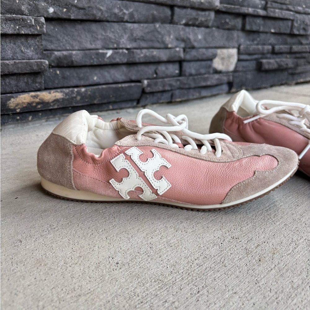 Tory Burch Pink and White Women's Sneakers